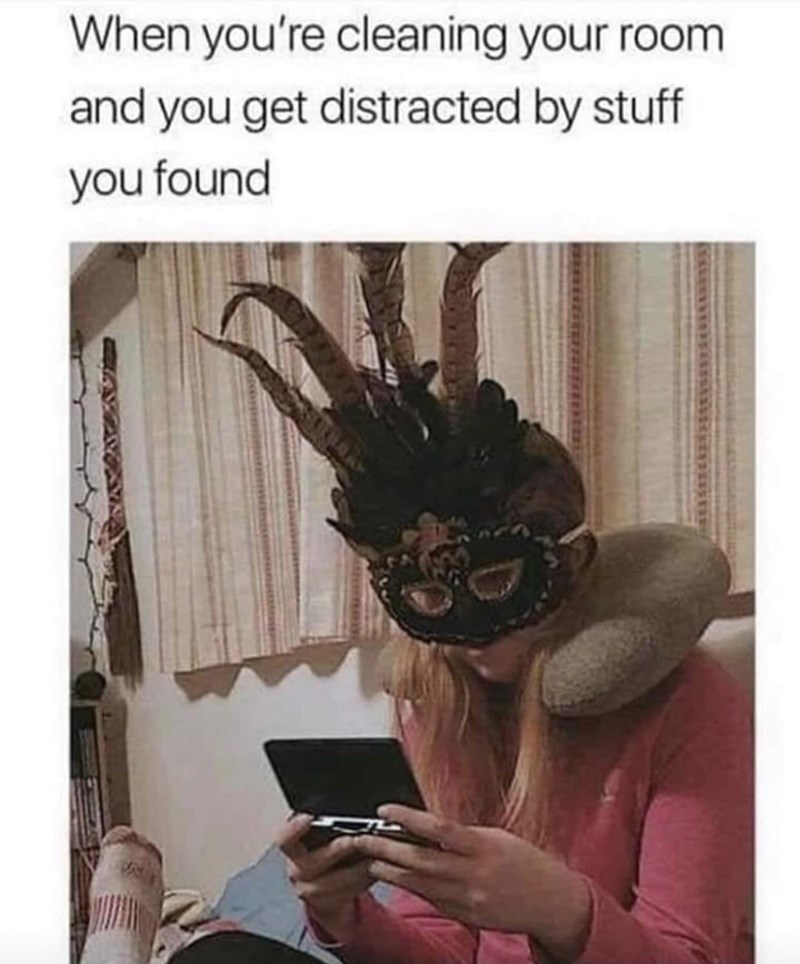 cleaning-room-and-get-distracted-by-stuff-found