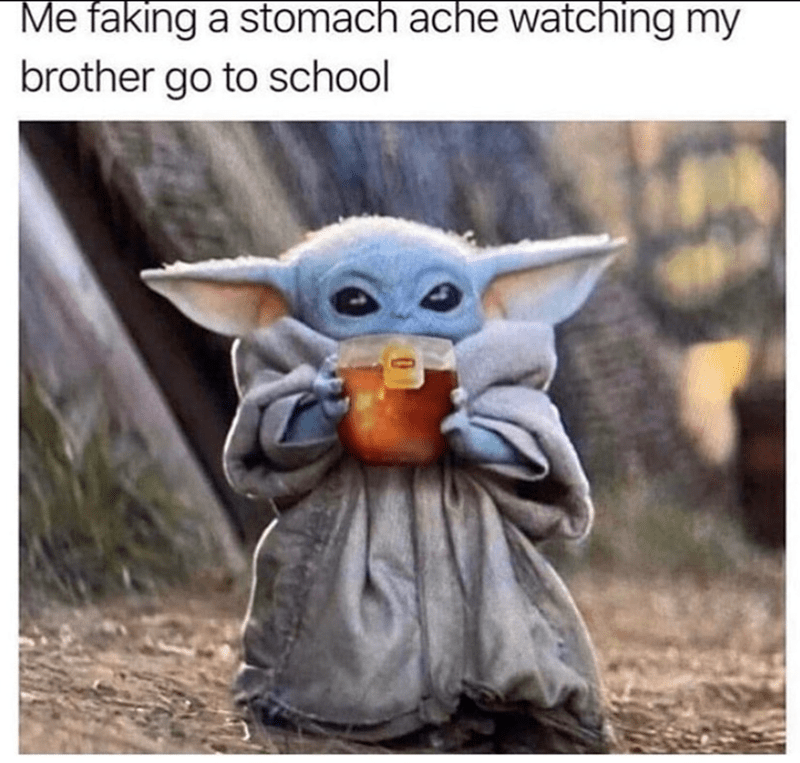 faking-stomach-ache-watching-my-brother-go-school