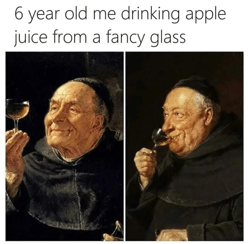 6-year-old-drinking-apple-juice-fancy-glass