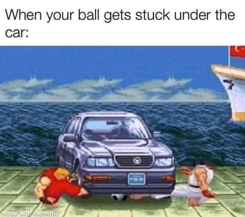 ball-gets-stuck-under-car-made-with-momatic