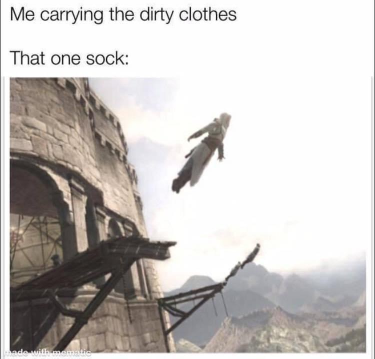 carrying-dirty-clothes-one-sock-made-with-mematic